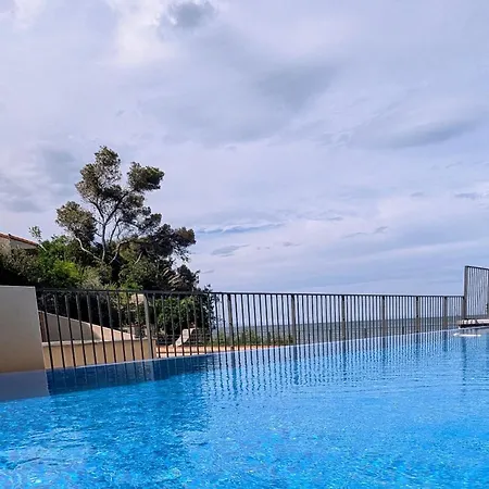 Lejlighed Berenice - Large Sea View Terrace, Pool, Cove & Parking Collioure
